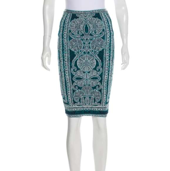 Herve Leger Tempes Bodycon Skirt - Picture 1 of 3